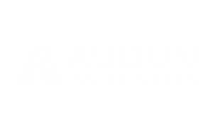 logo blanc - audun partners